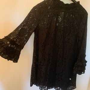 Black lace dress